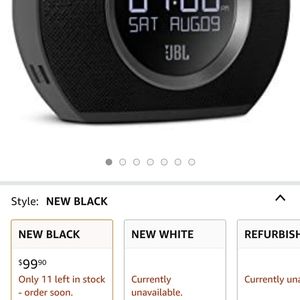 Jbl horizon alarm clock and radio